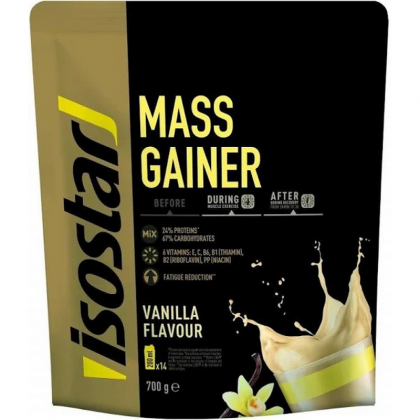 Isostar Powerplay Mass Gainer cu aroma de vanilie, 700g