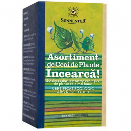 Sonnentor BIO Asortiment de Ceai de Plante - Incearca! 20 plicuri,  28.5g