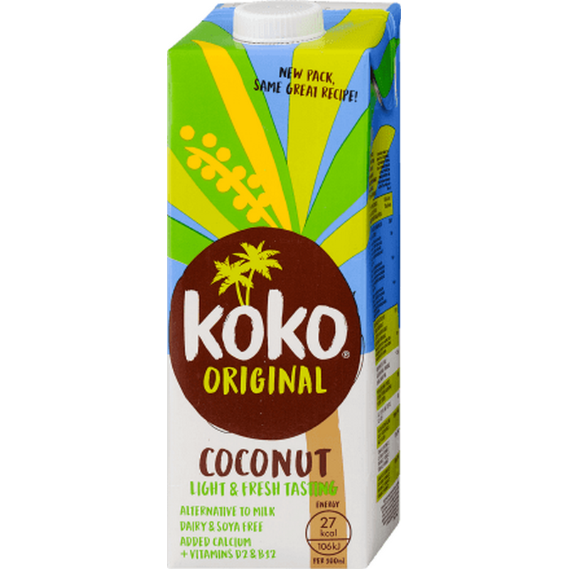 Koko Original Bautura din Cocos cu calciu si vitamine, fara zahar, 1000ml