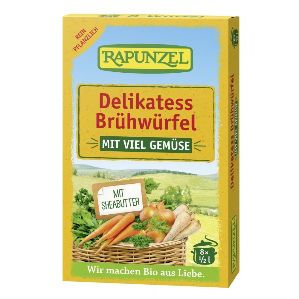 Rapunzel Cuburi de supa de legume bio delikatess 88g