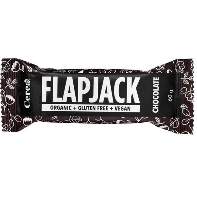 Cerea Baton BIO Flapjack copt din fulgi de ovaz cu bucati de ciocolata, 60g