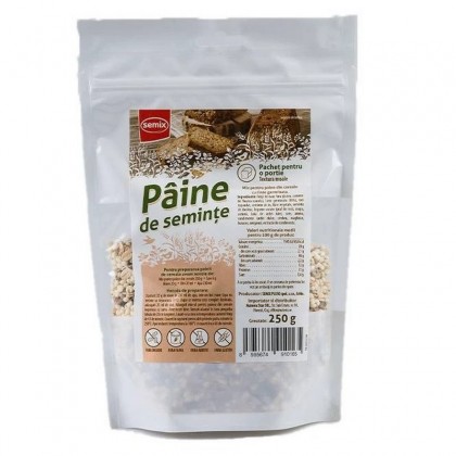 Semix Mix pentru paine de seminte, grain loaf, fara gluten, 250g,