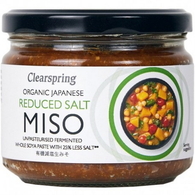 Clearspring BIO Miso nepasteurizat cu continut redus de sare, 270g