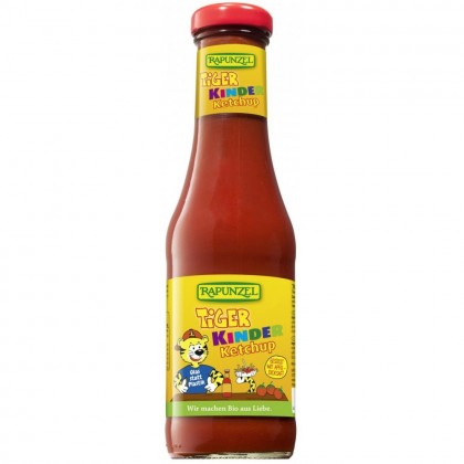 Rapunzel Ketchup de tomate bio indulcit cu nectar de mere pentru copii 450ml
