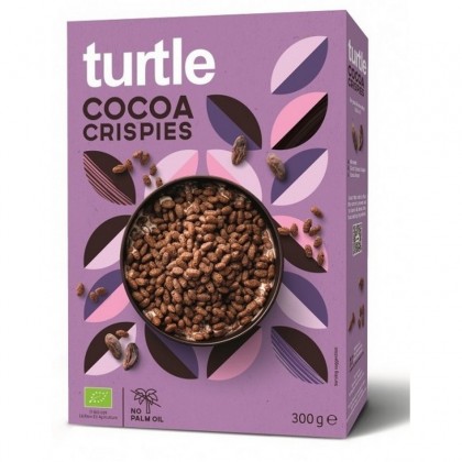 Turtle BIO Cereale de orez crocante cu cacao, 300g