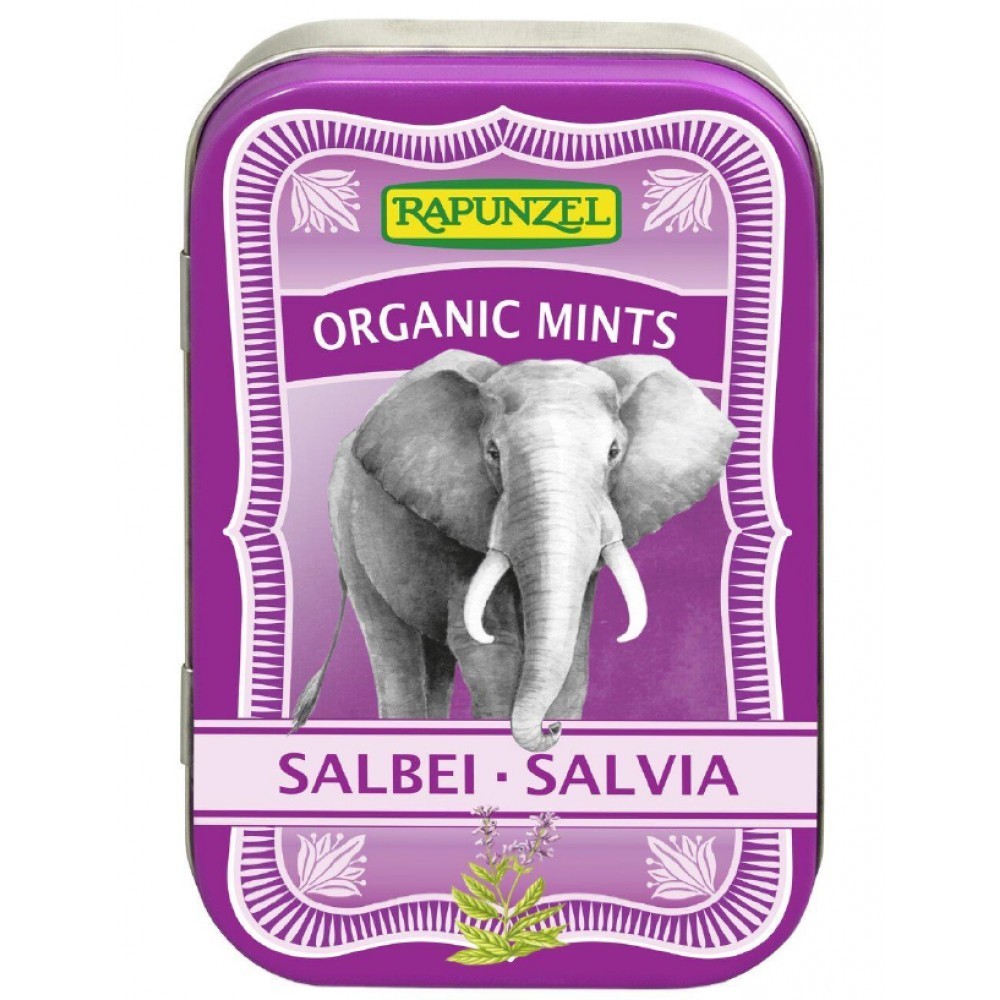 Rapunzel Mints drajeuri bio cu salvie 60g