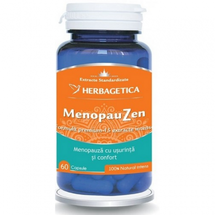 Herbagetica MenopauZen, formula premium*15 extracte intense, 60cps