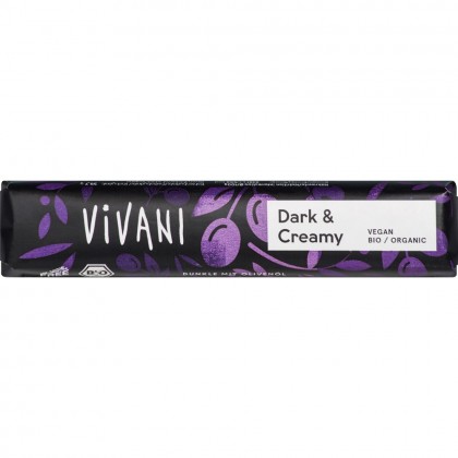 Vivani Baton de ciocolata neagra cremoasa 35g