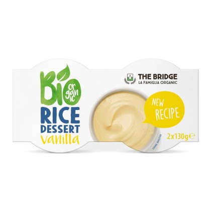 The Bridge BIO Desert din orez cu vanilie 2x130g