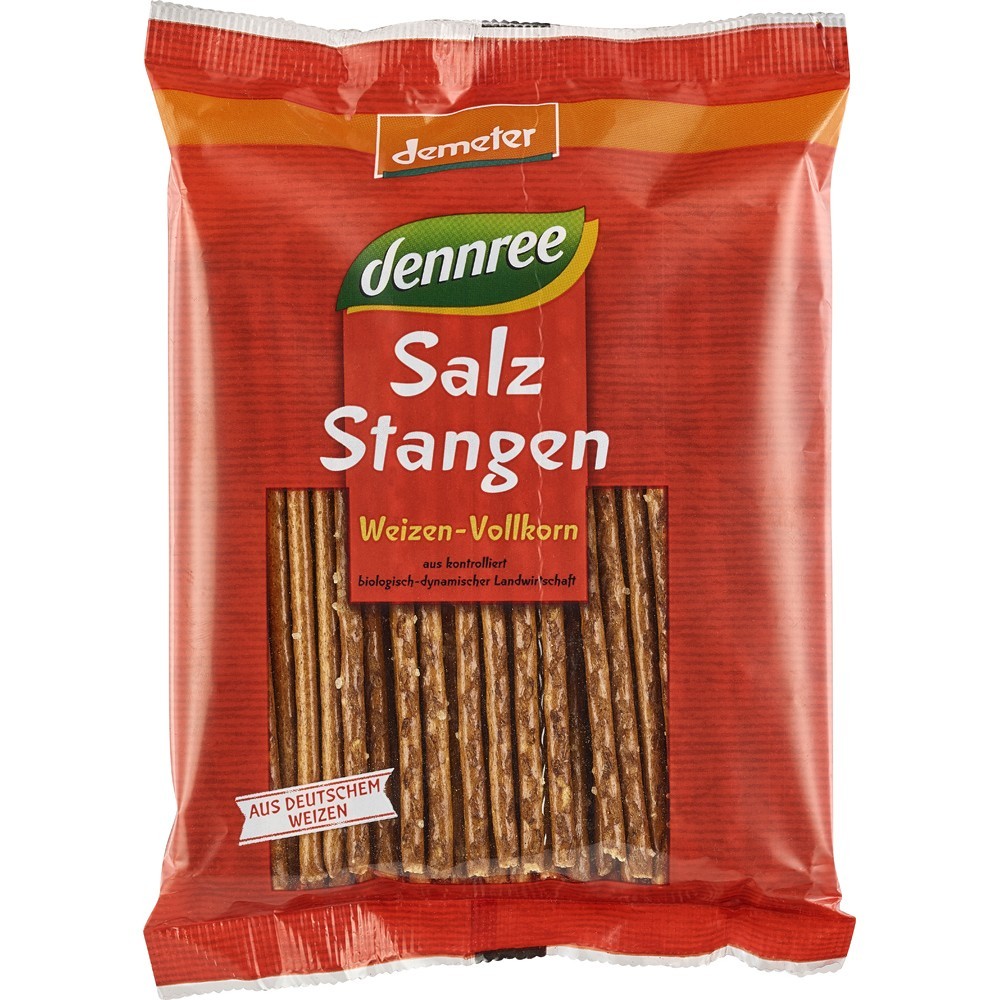 Dennree Sticksuri din grau integral Demeter 125g