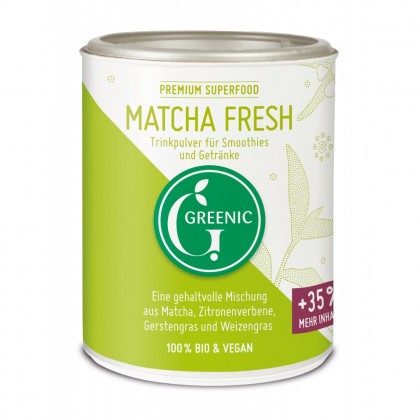 Greenic Bio Pudra Matcha Fresh pentru smoothie-uri si bauturi 110g