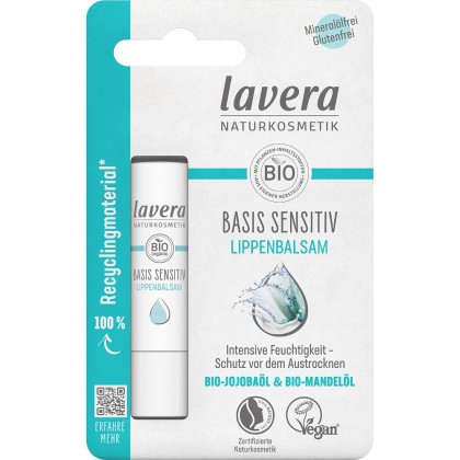 Lavera Balsam de buze sensitiv cu ulei bio de jojoba si ulei de migdale bio 4.5g