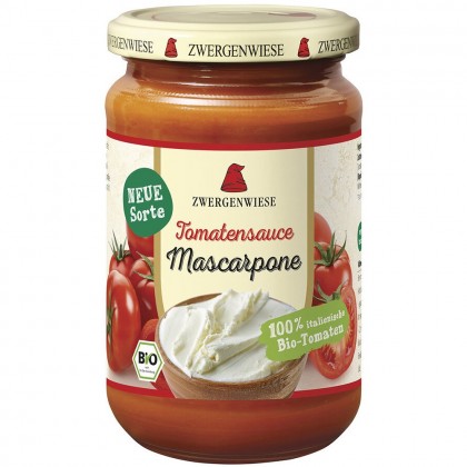 Zwergenwiese Sos de tomate bio cu mascarpone 340ml