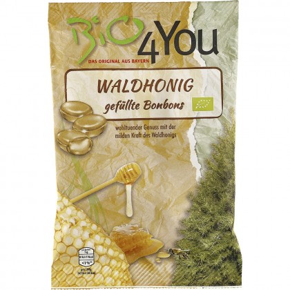 Bio4You Bomboane bio cu miere de padure 75g
