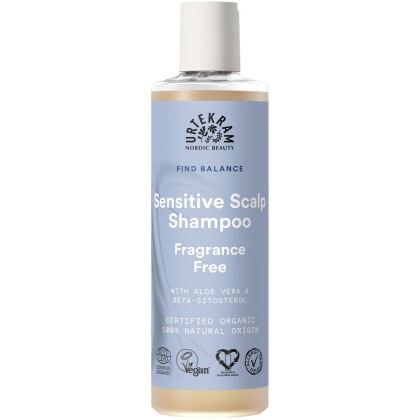 Urtekram Sampon pentru scalp sensibil cu aloe vera fara parfum 250ml