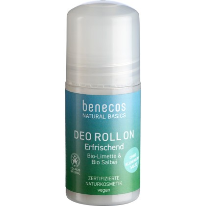 Benecos Roll on cu lime bio si salvie bio fara saruri de aluminiu 50ml