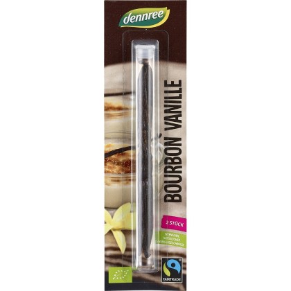 Dennree Pastai vanilie Bourbon, eco 2buc
