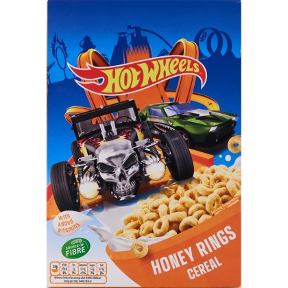 Hot Wheels Cereale Inele cu Miere, cu Adaos de Vitamine, 375g