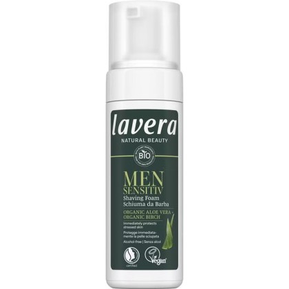 Lavera Spuma de ras sensitiv cu aloe vera bio si mesteacan bio 150ml