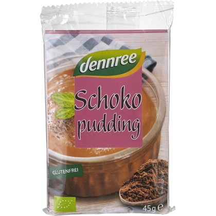 Dennree Budinca bio de cacao fara gluten 135g