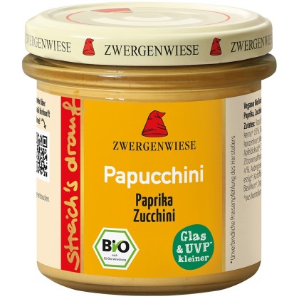 Zwergenwiese Crema tartinabila vegetala bio Papucchini cu ardei si zucchini 135g
