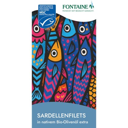 Fontaine File de ansoa in ulei bio de masline extravirgin 45g
