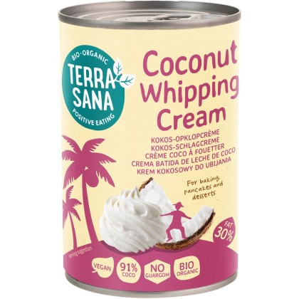 Terrasana Crema de cocos pentru frisca vegana, eco 400ml