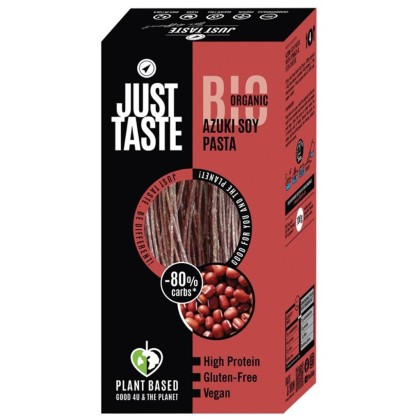 Just Taste Spaghetti proteice din soia si fasole azuki fara gluten, eco 250g