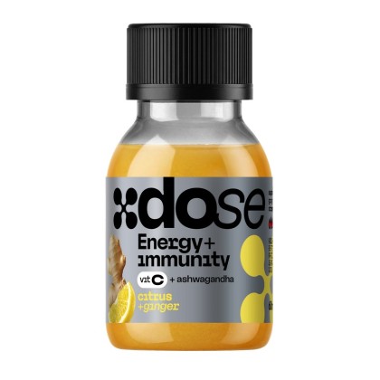 xDose Energie+Imunitate - Bautură funcțională cu citrice și ghimbir 60ml